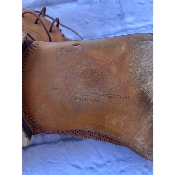 Men's Moreschi Italy Brown Leather‎ Shoes, Size 8 - Picture 10 of 11